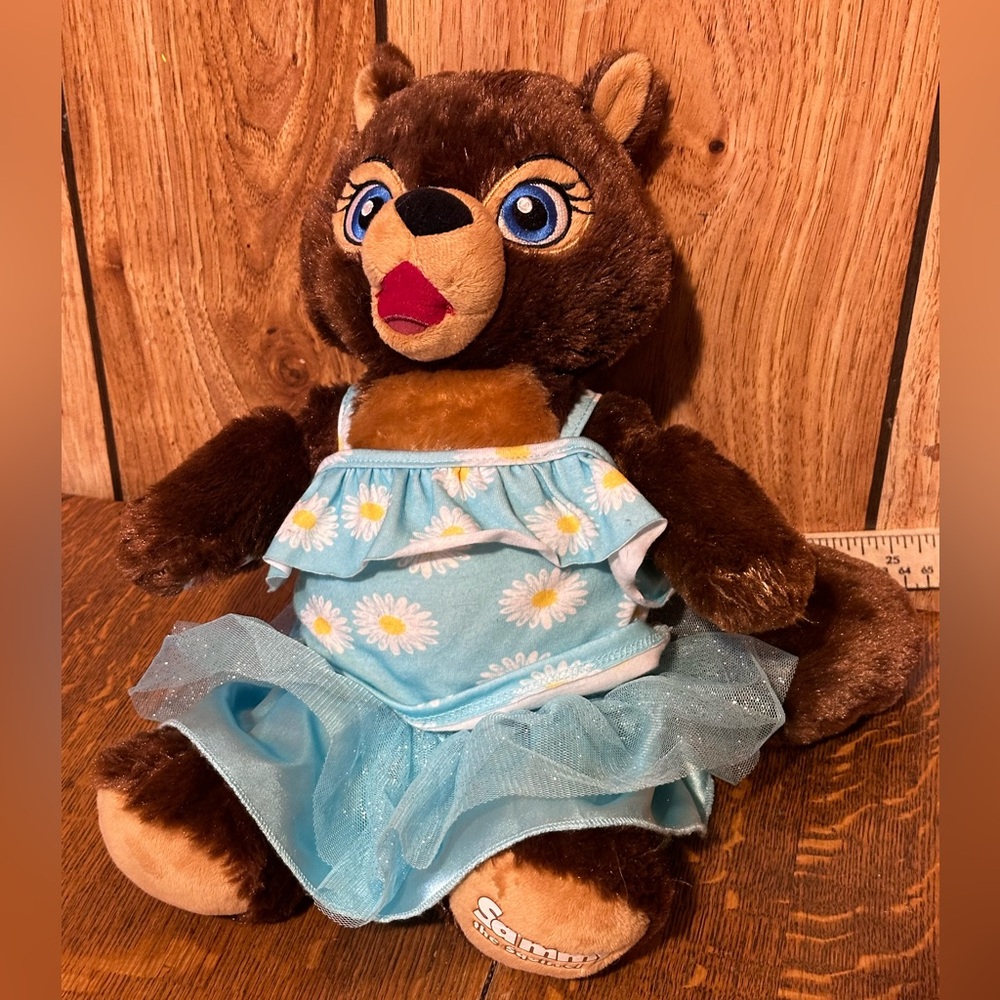 Sammy The Squirrel With‎ Blue Dress Build A Bear Great Wolf Lodge 12" Plush